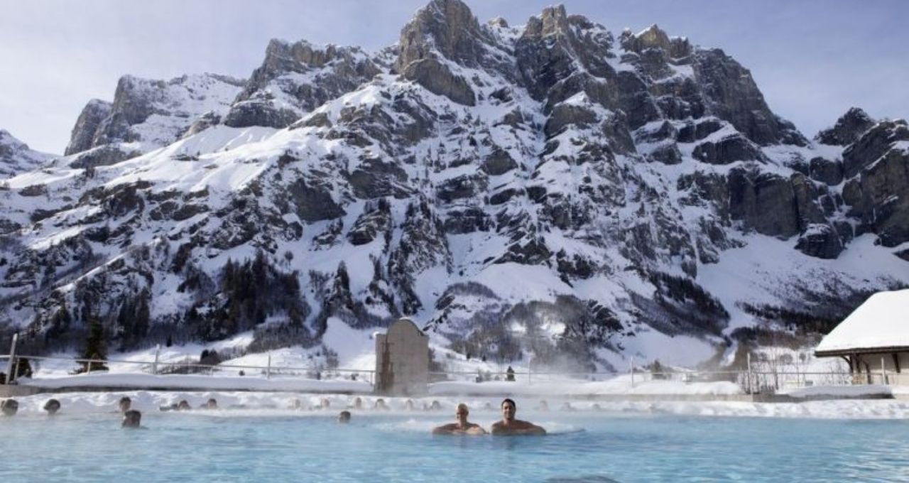 Mùa đông Thụy Sĩ, Bể tắm nước nóng